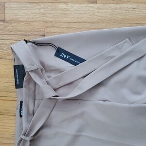 Jones New York Camel/Tan Pants With Removable Belt Stylish Ankel Legnth